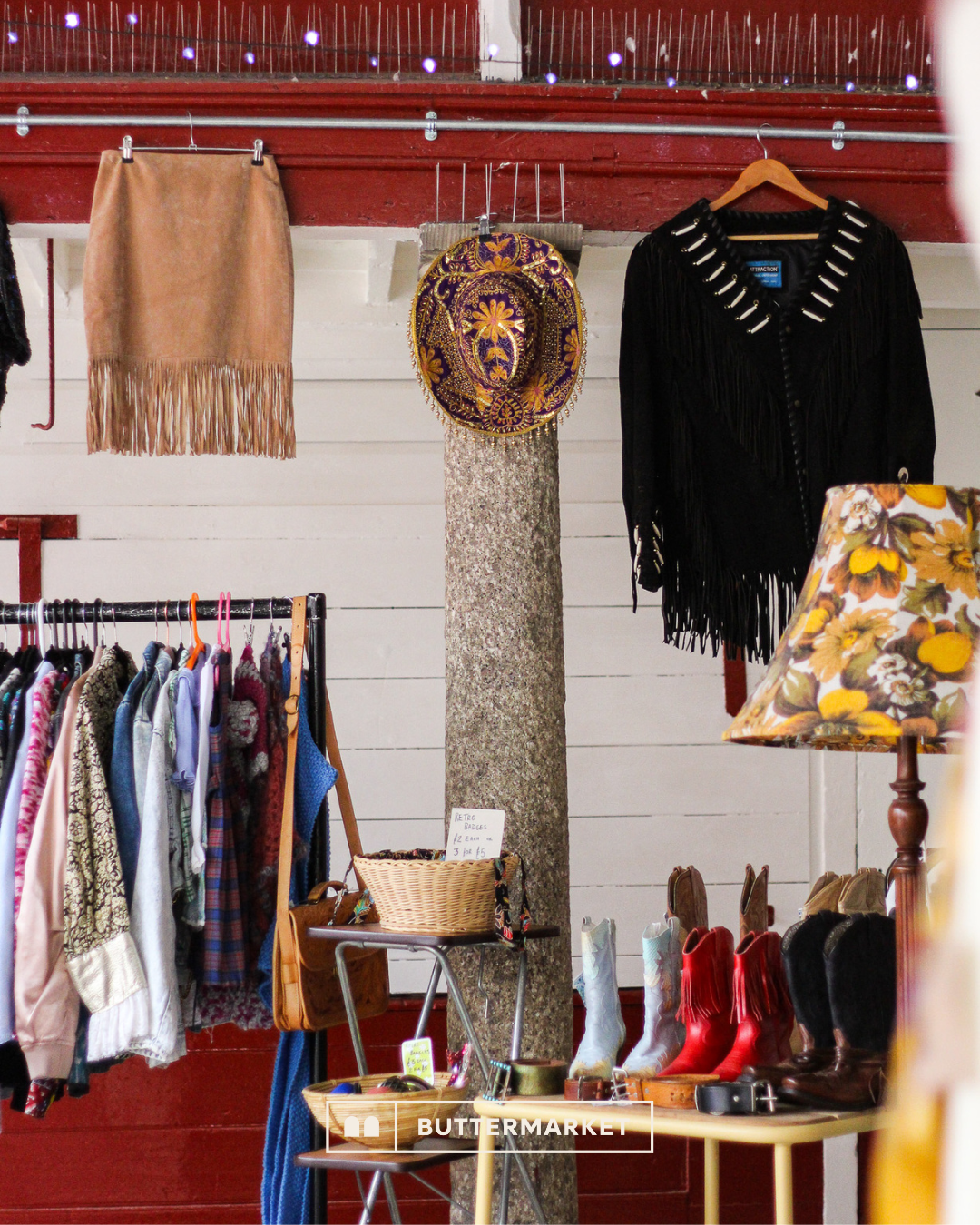Selection of vintage clothing